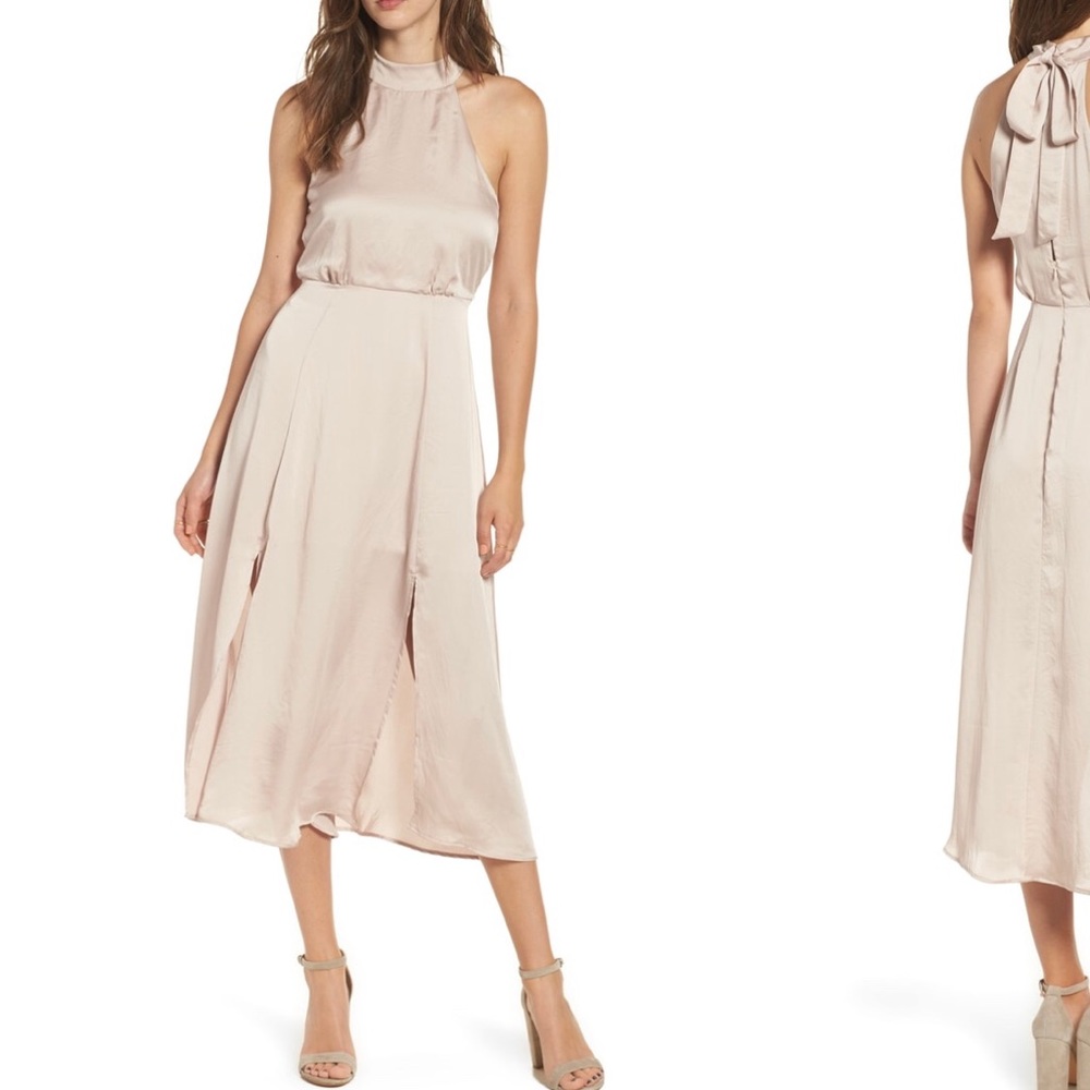 ASTR THE LABEL Satin Dress